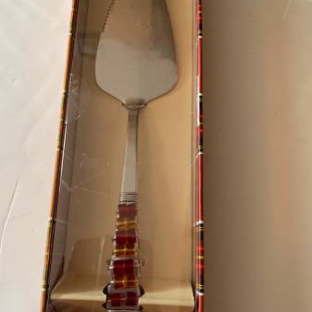 NIB Wild Eye Designs 10.5" Cake Server with Jeweled Handle